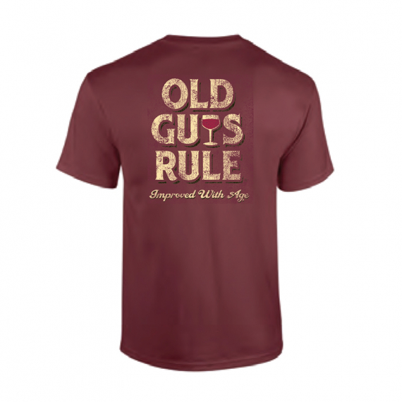 Old Guys Rule - Improved With Age Wine in the group Clothes & Shoes / Clothing / T-shirts at Sportfiskeprylar.se (OG760-WIr)