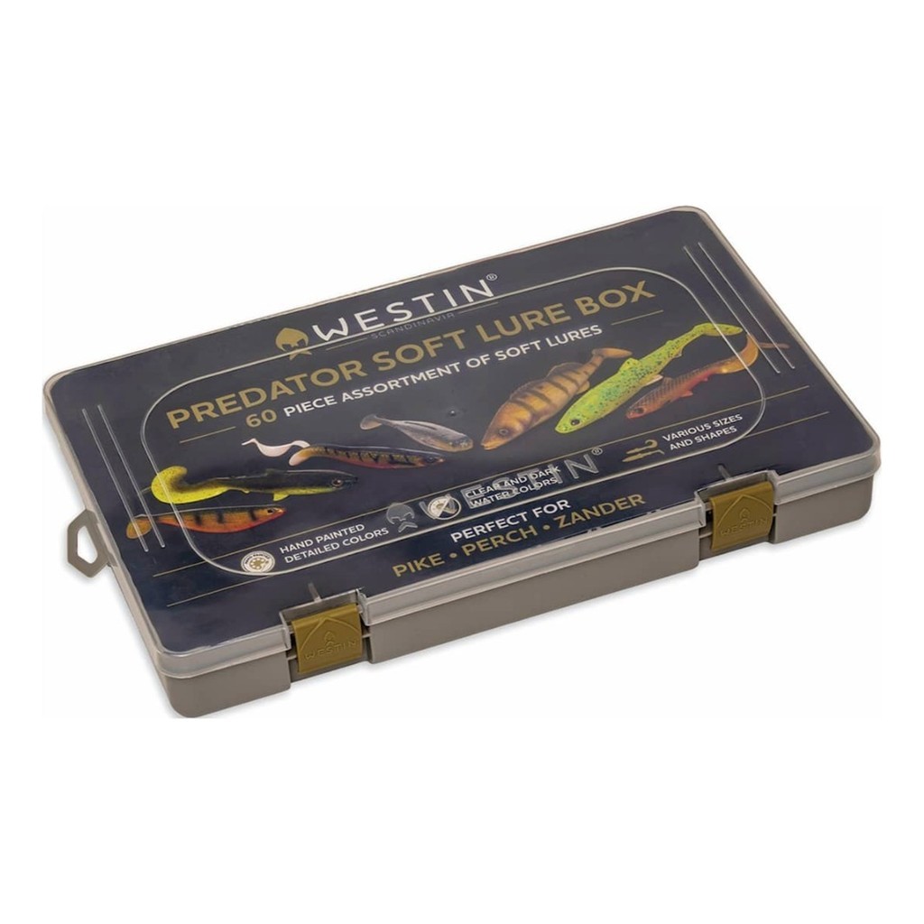 Westin Predator Soft Lure Box - 60pcs in the group Other / Gifts & Gift Guides / Advent calendar at Sportfiskeprylar.se (P336-073-060)