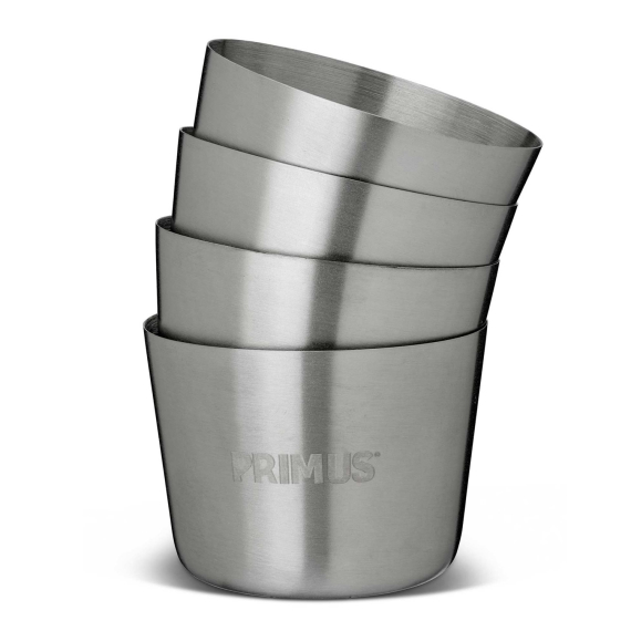Primus Shot glass S/S 4 pcs in the group Outdoor / Camp Kitchen & Utensils / Cups & Mugs at Sportfiskeprylar.se (P741540)