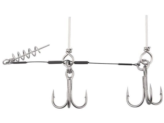 Dragon stinger with corkscrew 2 x Hooks in the group Hooks & Terminal Tackle / Stingers & Stinger Accessories / Stingers at Sportfiskeprylar.se (PDF-56-300-2713r)
