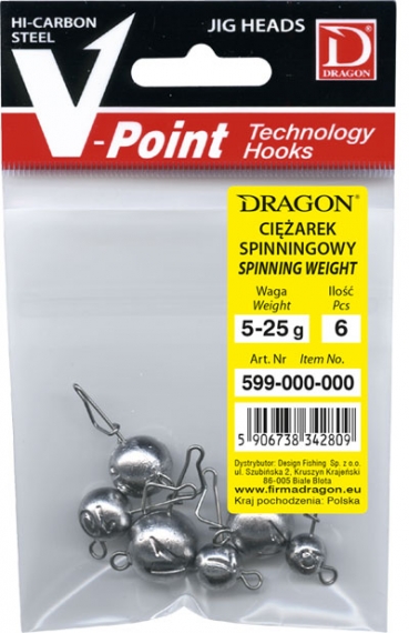 Dragon Flexihead 6-pack, mix - 5-7,5-10-15-20-25 g in the group Hooks & Terminal Tackle / Jig Heads / Link Heads/Cheburashka at Sportfiskeprylar.se (PDF-598-000-000)