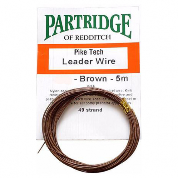 Partridge Bauer Pike Leader Wire 20lb - Brown in the group Hooks & Terminal Tackle / Leaders & Leader Materials / Leader Materials at Sportfiskeprylar.se (PH-AW49-20-5B)