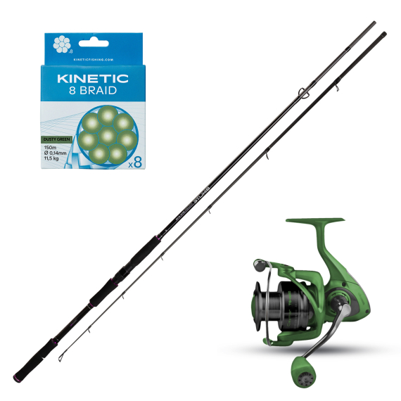 Mikado Bixlite Power Spin Okuma Ceymar TG Combo 8\' 30-85g in the group Combos / Spinning Combos / Pike Spinning Set at Sportfiskeprylar.se (POWERSPINOKUMAGREEN)