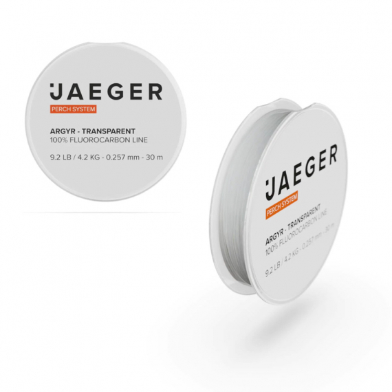 Jaeger Fluorocarbon Argyr 30m 4.2kg - 0.257mm in the group Hooks & Terminal Tackle / Leaders & Leader Materials / Leader Materials / Leader Material Fluorocarbon at Sportfiskeprylar.se (PRC-LFC-01-1)