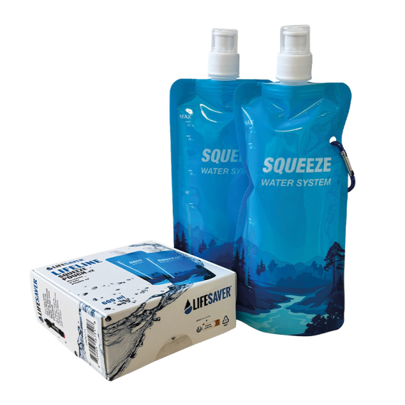 LifeSaver Lifeline Squeeze Pouch 2 pack in the group Outdoor / Other Outdoor Equipment / Water Filters & Purifiers at Sportfiskeprylar.se (PRD0171)