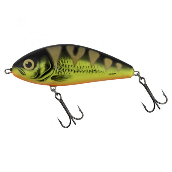 Salmo Fatso 14F - Mat Tiger in the group Lures / Jerkbaits at Sportfiskeprylar.se (QFA078)