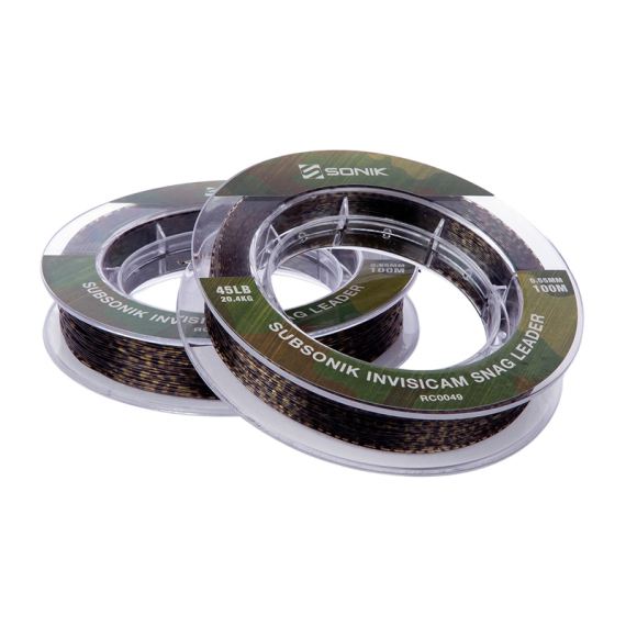 Sonik Subsonik Invisicam Snag Leader in the group Hooks & Terminal Tackle / Leaders & Leader Materials / Leader Materials / Leader Material Monofilament at Sportfiskeprylar.se (RC0049r)