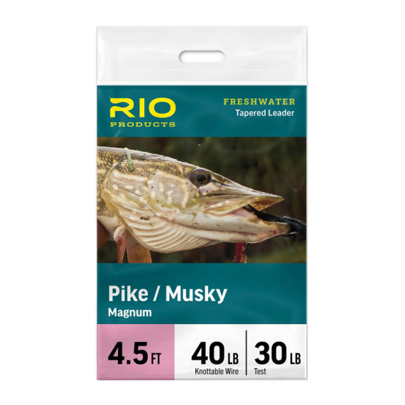 Rio Pike/Musky Magnum Leader - 4.5ft, 30lb class 40lb Knottable Wire in the group Hooks & Terminal Tackle / Leaders & Leader Materials / Ready Made Leaders / Tapered Leaders at Sportfiskeprylar.se (RP24670)