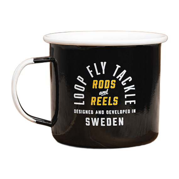 Loop Rods & Reels Mug - Black in the group Outdoor / Camp Kitchen & Utensils / Cups & Mugs at Sportfiskeprylar.se (RRMB)