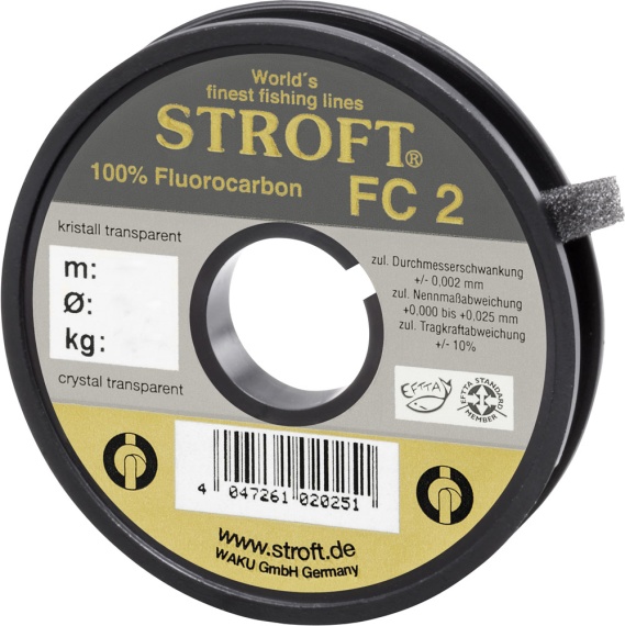 Stroft FC2 Fluorocarbon 50m in the group Hooks & Terminal Tackle / Leaders & Leader Materials / Leader Materials / Leader Material Fly fishing at Sportfiskeprylar.se (S2820r)