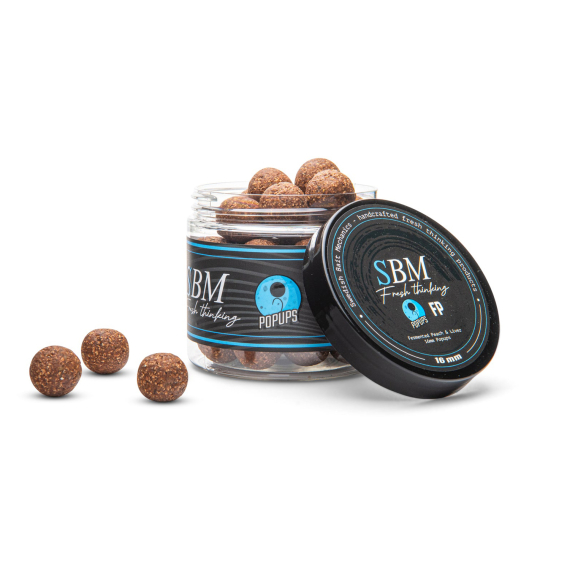 SBM Popups - Fermented Peach & Liver in the group Lures / Boilies, Hook Baits & Groundbait / Popups & Wafters at Sportfiskeprylar.se (SBM-FP-Pr)