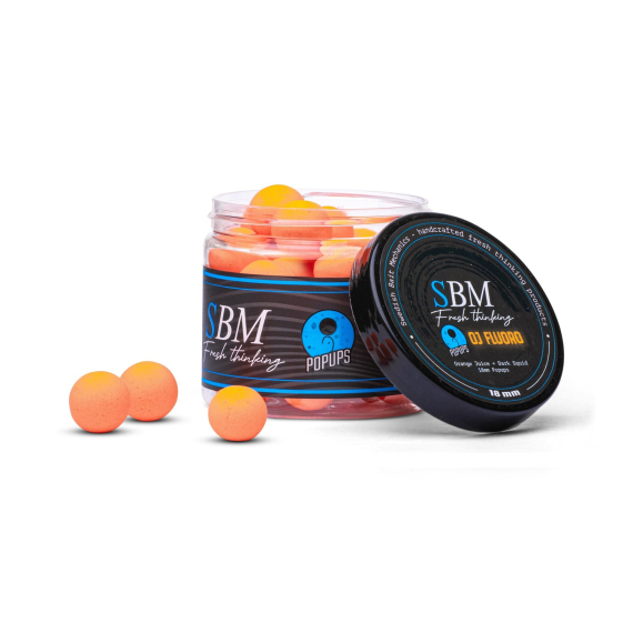 SBM Popups - OJ Fluoro, 15mm in the group Lures / Boilies, Hook Baits & Groundbait / Popups & Wafters at Sportfiskeprylar.se (SBM-OJ-FL-P-15MM)