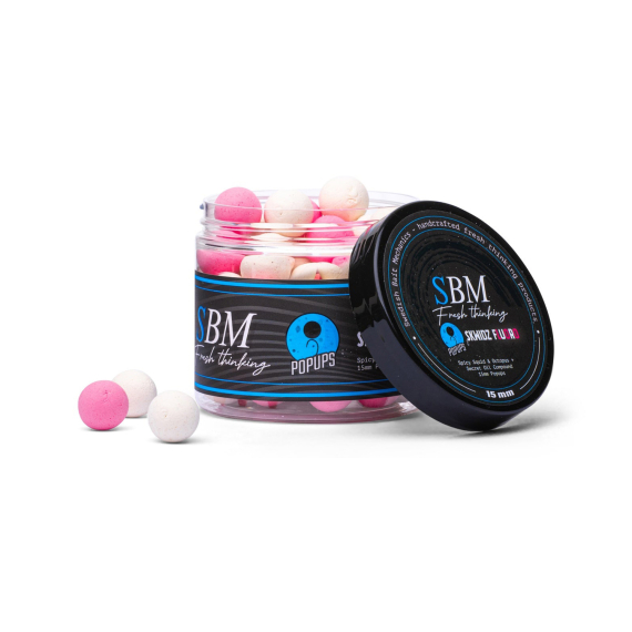 SBM Popups - Sqwidz Pink/White in the group Lures / Boilies, Hook Baits & Groundbait / Popups & Wafters at Sportfiskeprylar.se (SBM-SKWID-FL-Pr)