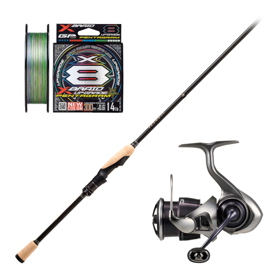 Megabass Levante - F3.1/2-70LVS 2P Shakyhead & Caldia Combo in the group Combos / Spinning Combos / Perch Spinning Set at Sportfiskeprylar.se (SHAKYHEADCOMBO)