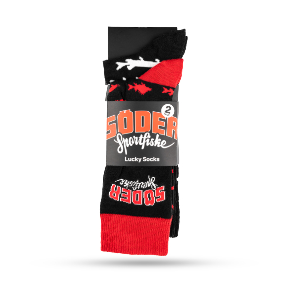 Söder Lucky Socks 41-46 2-pack in the group Clothes & Shoes / Clothing / Layering & Underwear / Socks at Sportfiskeprylar.se (SLS24146)