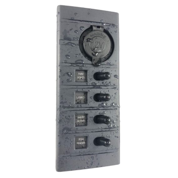 Connex Switch Panel (4) 12v Socket in the group Marine Electronics & Boat / Electrical Installation at Sportfiskeprylar.se (SP4PM-12V)