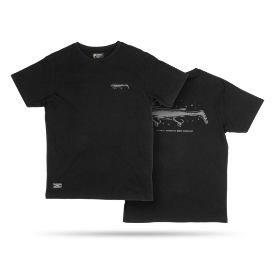 SQRTN x Söder Sportfiske Scout Shad Tee, Black in the group Clothes & Shoes / Clothing / T-shirts at Sportfiskeprylar.se (SQSS-001-Sr)