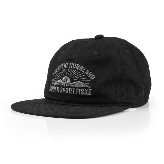 SQRTN x Söder Sportfiske 6-panel Cap, Black in the group Clothes & Shoes / Caps & Headwear / Caps / Dad Caps at Sportfiskeprylar.se (SQSS-005-OSFA)