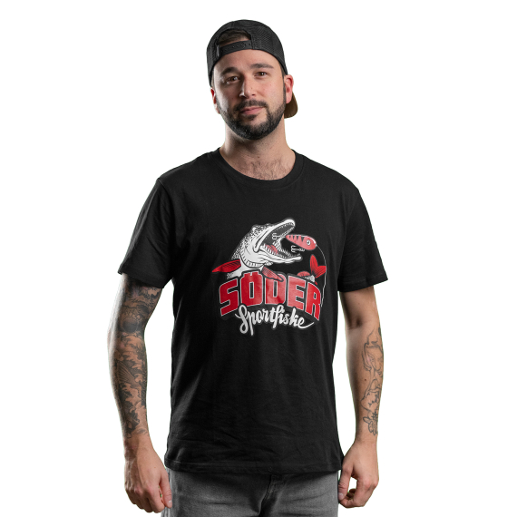 Söder Sportfiske T-Shirt Last Cast Black in the group Clothes & Shoes / Clothing / T-shirts at Sportfiskeprylar.se (SS30008Sr)