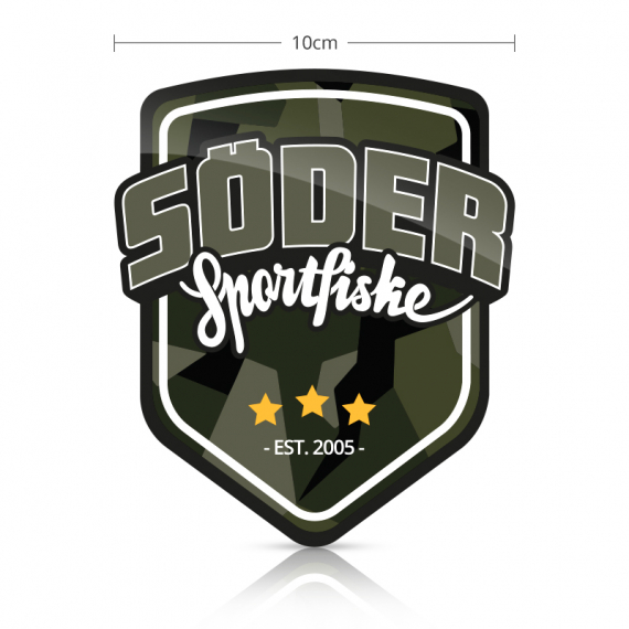 Söder Sticker Shield - Camo in the group Other / Stickers & Decals at Sportfiskeprylar.se (SSS-CAMO)