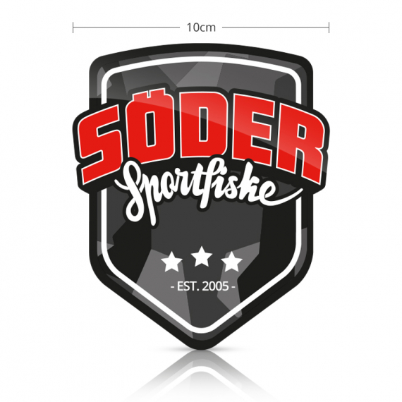 Söder Sticker Shield - Standard in the group Other / Stickers & Decals at Sportfiskeprylar.se (SSS-STANDARD)