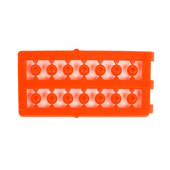 Attractor beads 4mm - Fl. Red