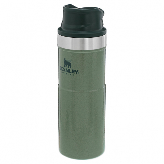 Stanley The Trigger-Action Travel Mug .47L - Hammertone Green in the group Outdoor / Camp Kitchen & Utensils / Thermoses / Thermos at Sportfiskeprylar.se (ST1006439030)