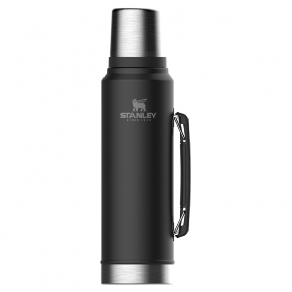 Stanley The Legendary Classic Bottle 1.0L - Matte Black in the group Outdoor / Camp Kitchen & Utensils / Thermoses / Thermos at Sportfiskeprylar.se (ST1008266002)