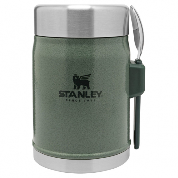Stanley The Legendary Food Jar + Spork .4L - Hammertone Green in the group Outdoor / Camp Kitchen & Utensils / Lunch Boxes & Vacuum Food Jars / Vacuum Food Jars at Sportfiskeprylar.se (ST1009382004)