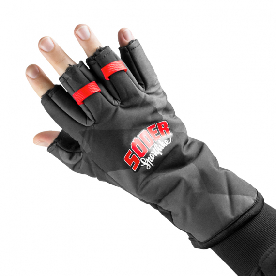 Söder Tackle Half Finger Glove Camo - L/XL in the group Clothes & Shoes / Clothing / Gloves at Sportfiskeprylar.se (STGCAMOLXL)