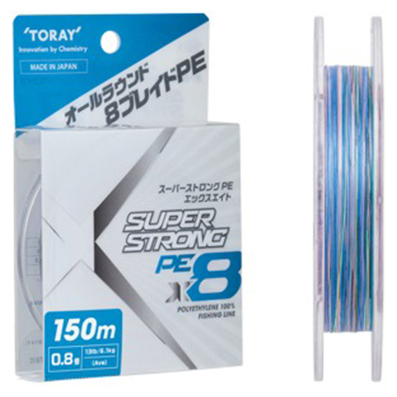 Toray Super Strong Pe X8 150m in the group Lines / Braided Lines at Sportfiskeprylar.se (SUPERSTRONGPE-13LBSr)