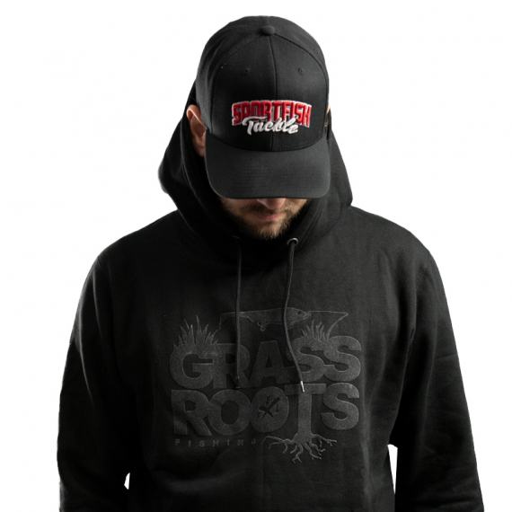 Eastfield Grass Roots Fishing Hoodie Black in the group Clothes & Shoes / Clothing / Sweaters / Hoodies at Sportfiskeprylar.se (SW2092BLEFL-Mr)