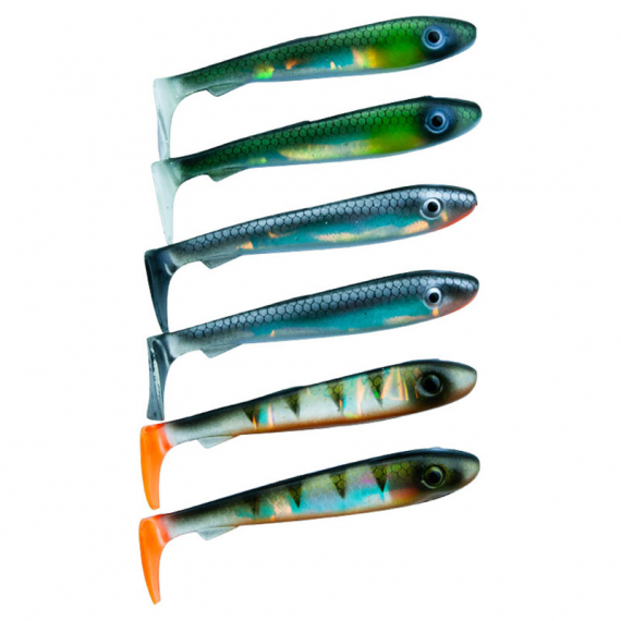 Svartzonker McRubber Bass 8cm (6-pack) in the group Lures / Softbaits / Perch Softbaits & Zander Softbaits at Sportfiskeprylar.se (SZ100153r)