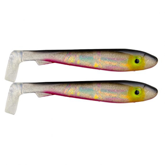 Svartzonker McRubber Junior 17cm (2-pack) - Söder Custom Red Ghost Flash in the group Lures / Softbaits / Pike Softbaits at Sportfiskeprylar.se (SZ102645)