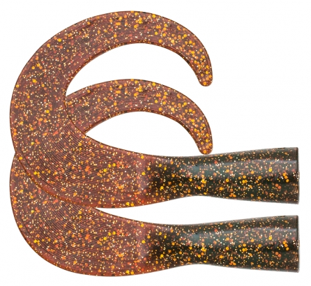 SvartZonker BigTail Junior C10 Motoroil 2-pack in the group Lures / Softbaits / Extra Tails & Curlys at Sportfiskeprylar.se (SZ106310)