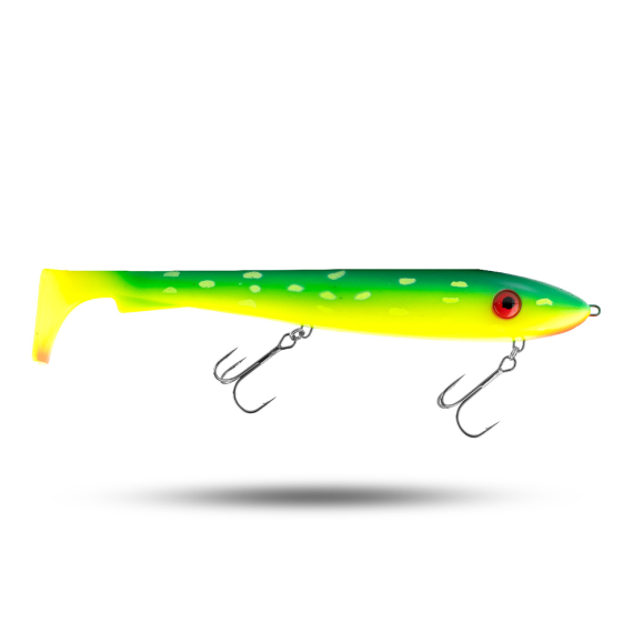 SvartZonker McRubber XL Rigged 30 cm, 215g - Söder Hot Pike in the group Lures / Softbaits / Pike Softbaits at Sportfiskeprylar.se (SZ118101)