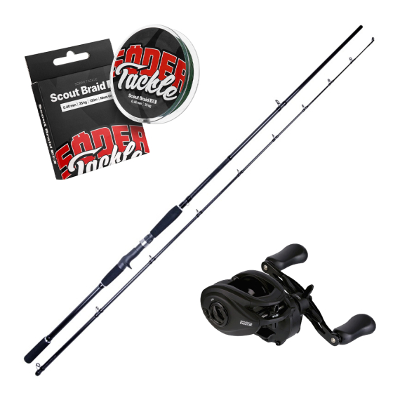 SvartZonker Black Series The Horizon 9\' 1\'\' Casting Combo - 400g in the group Combos / Casting Combos / Baitcaster Combo Pike at Sportfiskeprylar.se (SZBLACKCOMBO)