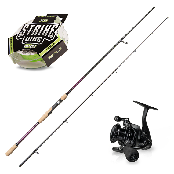 SvartZonker The Force The Wand 8\' 30-110g Pitch Black Spinning Combo in the group Combos / Spinning Combos / Pike Spinning Set at Sportfiskeprylar.se (SZTHEFORCEPITCGBLACK)