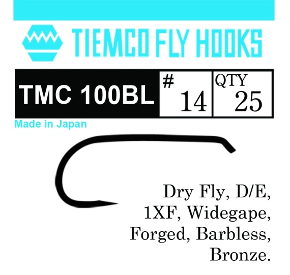 Tiemco 100 Dry Fly Barbless 20-pack - #10 in the group Hooks & Terminal Tackle / Hooks / Fly Tying Hooks at Sportfiskeprylar.se (T100BL-10r)