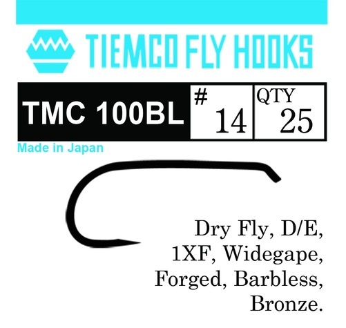 Tiemco 100BL Dry Fly Barbless 100-pack - # 10 in the group Hooks & Terminal Tackle / Fly Tying at Sportfiskeprylar.se (T100BLBULK-10)