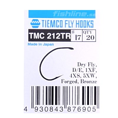 Tiemco 212 Trout Dry Fly in the group Hooks & Terminal Tackle / Hooks / Fly Tying Hooks at Sportfiskeprylar.se (T212TR-11r)