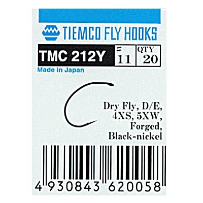Tiemco 212Y Dry Fly in the group Hooks & Terminal Tackle / Hooks / Fly Tying Hooks at Sportfiskeprylar.se (T212Y-11r)