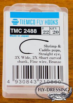 Tiemco 2488 Dry & Nymph #22 in the group Hooks & Terminal Tackle / Hooks / Fly Tying Hooks at Sportfiskeprylar.se (T2488-22)