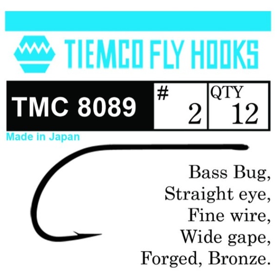 Tiemco 8089 Bass Bug 10-pack in the group Hooks & Terminal Tackle / Hooks / Fly Tying Hooks at Sportfiskeprylar.se (T8089-2r)