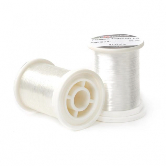 Power Thread 100m, White in the group Hooks & Terminal Tackle / Fly Tying / Fly Tying Material / Tying Thread at Sportfiskeprylar.se (TE-SPTEX-01r)