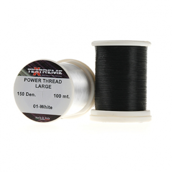 Power Thread 100m, Black in the group Hooks & Terminal Tackle / Fly Tying / Fly Tying Material / Tying Thread at Sportfiskeprylar.se (TE-SPTEX-02r)