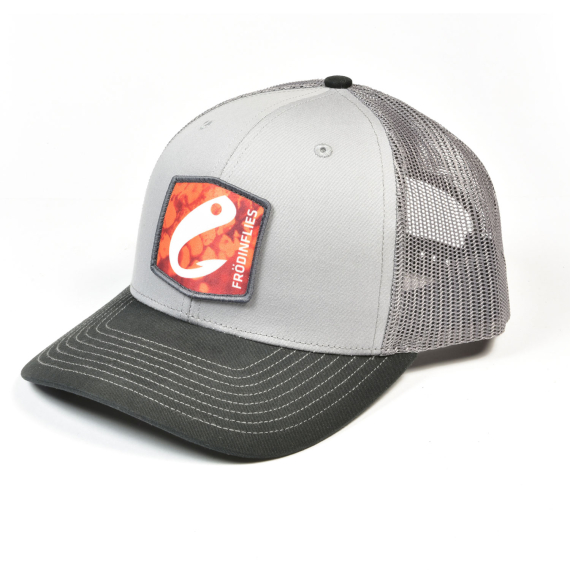 Frödin Logo Trucker Hat – Black/Grey in the group Clothes & Shoes / Caps & Headwear / Caps / Trucker Caps at Sportfiskeprylar.se (TH-LGB)