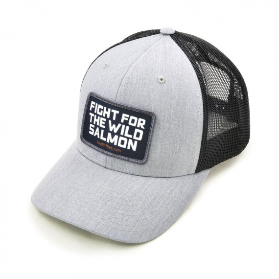 Frödin Flies Light Grey/Black Wild Salmon Trucker Hat in the group Clothes & Shoes / Caps & Headwear / Caps / Trucker Caps at Sportfiskeprylar.se (TH-WGB)