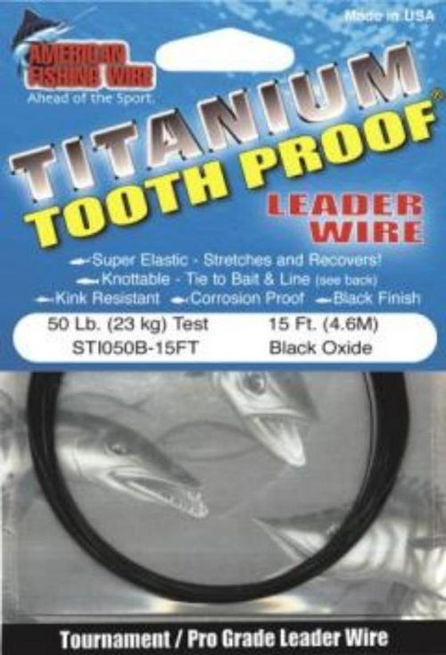 AFW - Titanium Tooth Proof Single Strand, tafsmaterial in the group Hooks & Terminal Tackle / Leaders & Leader Materials / Leader Materials / Wire at Sportfiskeprylar.se (TITANIUMTPr)