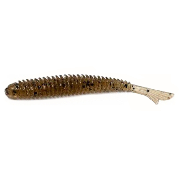 Baitbreath U30 Fish Tail Ringer 9cm - Mud Greenpumpkin/Seed in the group Lures / Softbaits / Perch Softbaits & Zander Softbaits at Sportfiskeprylar.se (TRA-BB134)